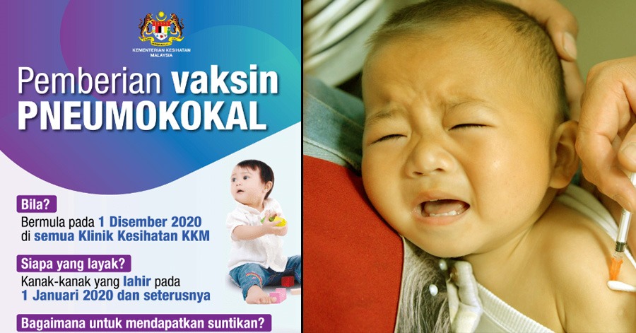 Jangan lupa bayi anda! Kerajaan sediakan bantuan vaksin pneumokokal secara percuma
